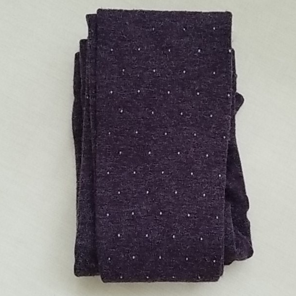 4/$34 Leggings/tights with purpletwhite polka dot